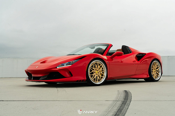 Фото дисков Anrky S3-X1 Сатиновое золото на Ferrari F8