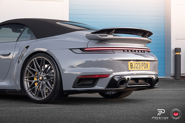 Фото дисков Vossen S21-02 Глянцевый темный лак на Porsche 911 VIII