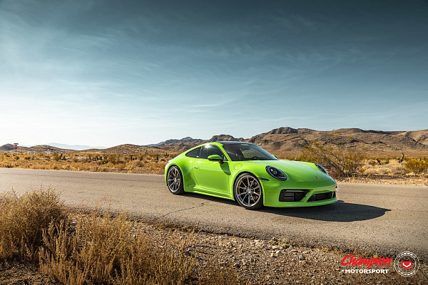 Фото дисков Vossen RS92 Полированный лак на Porsche 911 VIII
