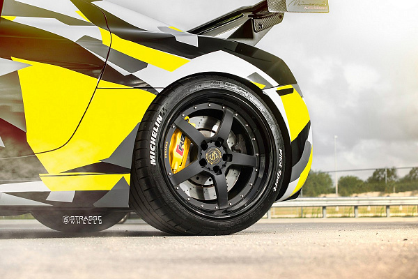 Фото дисков Strasse Wheels S5 Performance Черный сатин на Audi R8 (Typ 42)