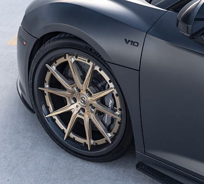 Фото дисков Strasse Wheels SV10 Track на Audi R8 (4S)