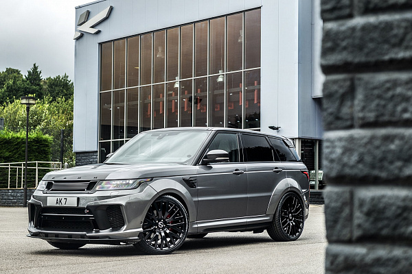Фото дисков Kahn RS-2 Черный сатин на Land Rover Range Rover Sport II