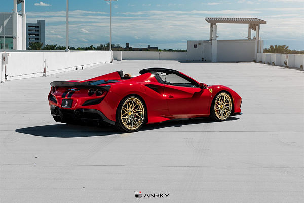 Фото дисков Anrky S3-X1 Глянцевое золото на Ferrari F8