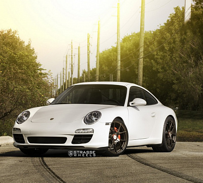 Фото дисков Strasse Wheels SM5R Deep Concave Monoblock на Porsche 911 VI