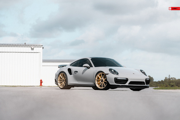 Фото дисков Anrky AN18 Глянцевая шампань на Porsche 911 VII