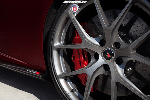 Фото дисков HRE P101 Сатиновый графит на McLaren 650S
