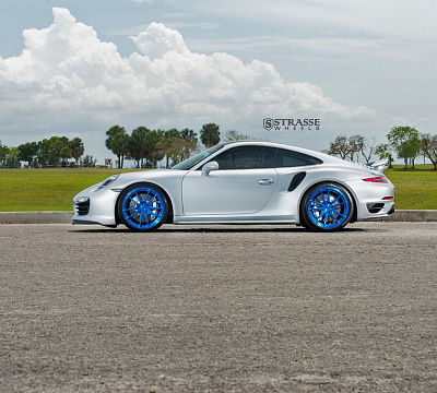 Фото дисков Strasse Wheels SV1 Deep Concave Monoblock на Porsche 911 VII