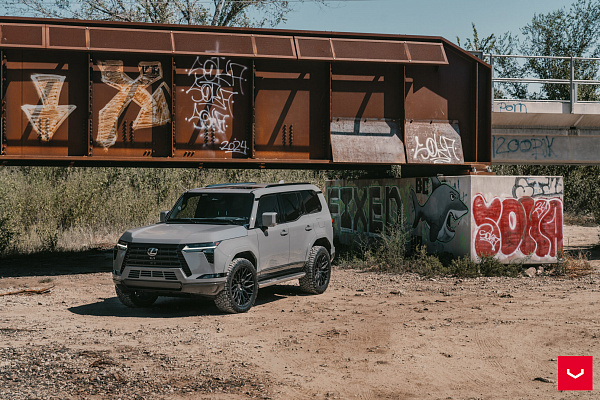 Фото дисков Vossen HF6-3 Черный сатин на Lexus GX II