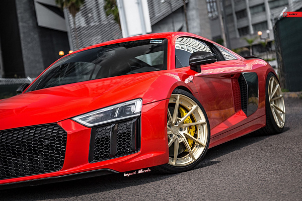 Фото дисков Anrky AN23 Сатиновая шампань на Audi R8 (4S)