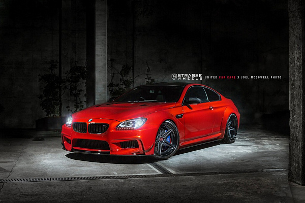 Фото дисков Strasse Wheels SV2 Deep Concave FS Черный сатин на BMW 6/M6 (F06/F13/F12)