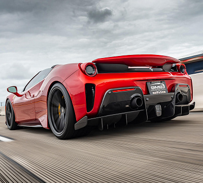 Фото дисков HRE P104SC на Ferrari 488