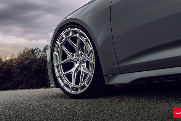Фото дисков Vossen HFX-1 (5-Lug) Серебро на Audi A/RS 7 (4K)