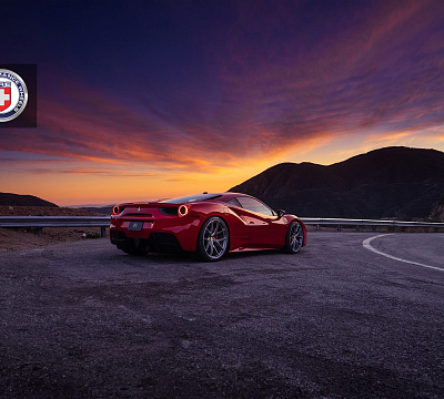 Фото дисков HRE P101 на Ferrari 488