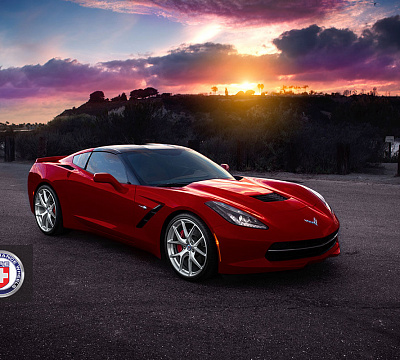 Фото дисков HRE P101 на Chevrolet Corvette C7