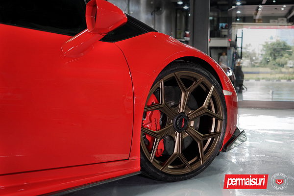 Фото дисков NOVITEC NL4 Сатиновая бронза на Lamborghini Huracan