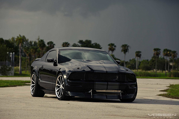 Фото дисков Vossen CV1 Серебро на Ford Mustang V