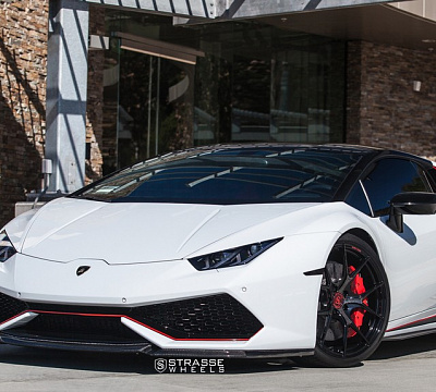 Фото дисков Strasse Wheels SM5R Deep Concave Monoblock на Lamborghini Huracan