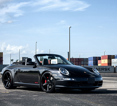 Фото дисков Vossen CV3 на Porsche 911 VI