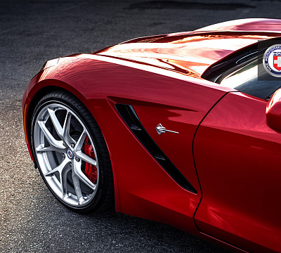 Фото дисков HRE P101 на Chevrolet Corvette C7