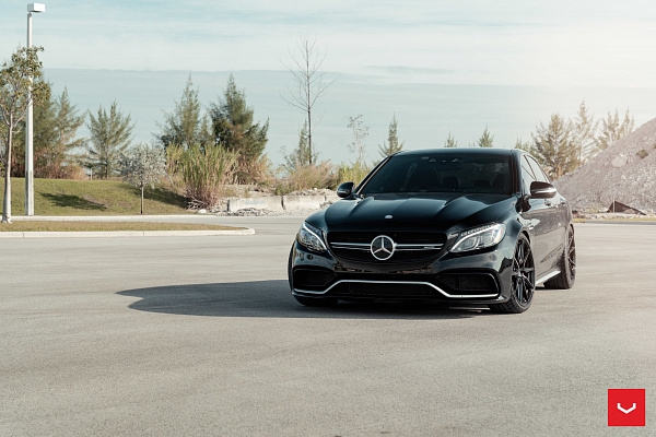 Фото дисков Vossen HF-3 Черный глянец на Mercedes-Benz C-Class (W205)
