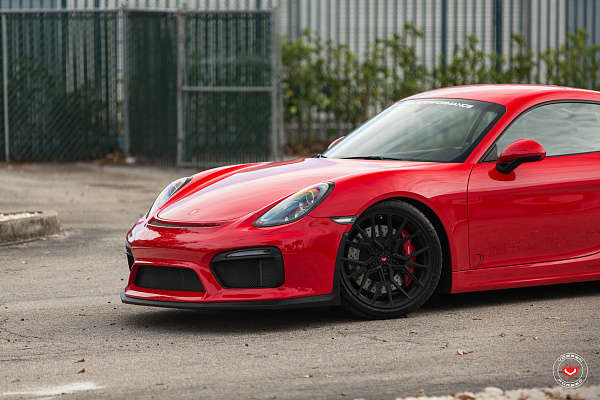 Фото дисков Vossen M-X3 Черный сатин на Porsche Cayman II