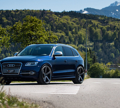 Фото дисков Vossen CV3 на Audi Q5 (8R)