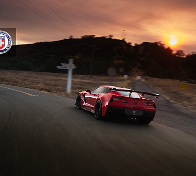 Фото дисков HRE R101 Lightweight на Chevrolet Corvette C7