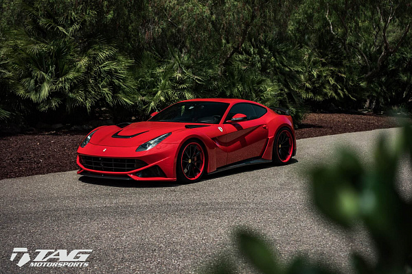 Фото дисков HRE S204H Черный сатин на Ferrari F12