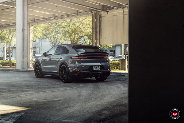 Фото дисков Vossen EVO-3 Черный глянец на Porsche Cayenne III