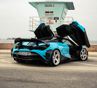 Фото дисков HRE 527 на McLaren 720S