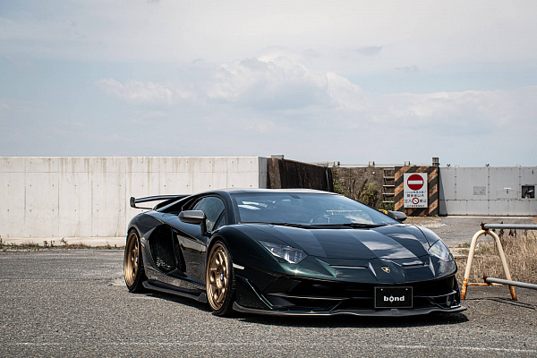 Фото дисков HRE 454 GTM Сатиновая шампань на Lamborghini Aventador