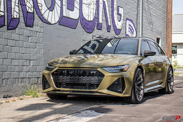 Фото дисков HRE P104SC Глянцевый темный лак на Audi A/RS 6 (C8)