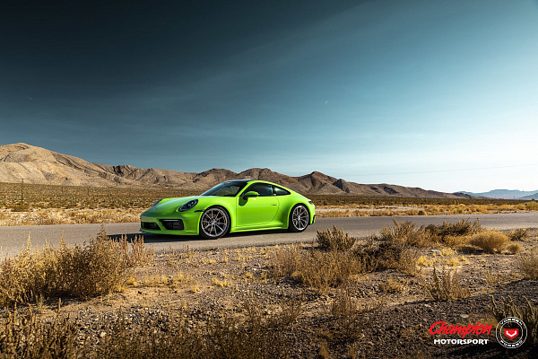 Фото дисков Vossen RS92 Полированный лак на Porsche 911 VIII