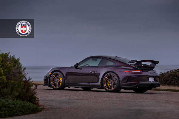 Фото дисков HRE P207 Сатиновая темная медь на Porsche 911 VII