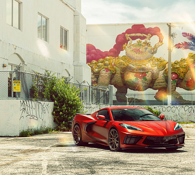 Фото дисков Vossen HF-3 на Chevrolet Corvette C8