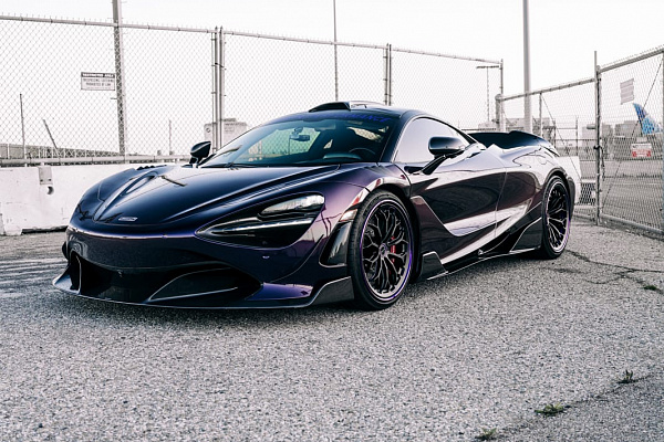 Фото дисков Brixton Forged CM6-RS Черный сатин на McLaren 720S