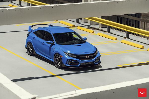 Фото дисков Vossen HF-5 Сатиновый графит на Honda Civic Type R FK8