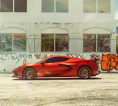 Фото дисков Vossen HF-3 на Chevrolet Corvette C8