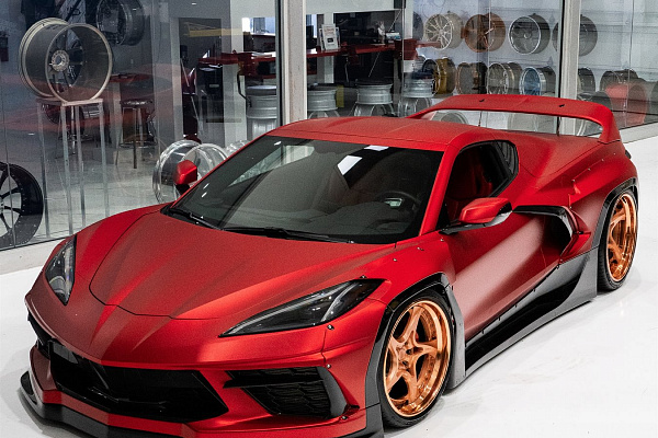 Фото дисков Anrky XR-305 Глянцевая медь на Chevrolet Corvette C8