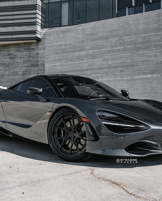 Фото дисков SM5R Deep Concave FS Черный сатин на McLaren 720S