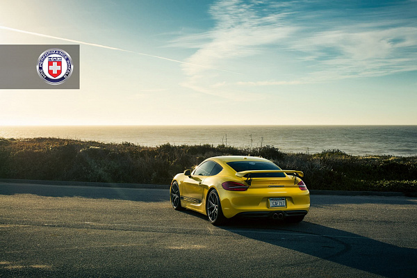 Фото дисков HRE P101 Сатиновый графит на Porsche Cayman II