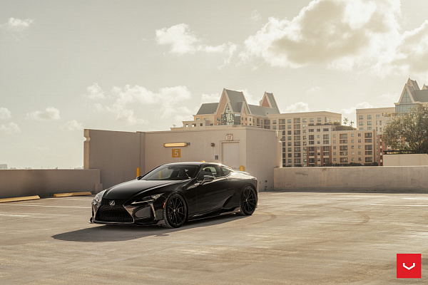 Фото дисков Vossen HFX-2 (5-Lug) Черный сатин на Lexus LC 500