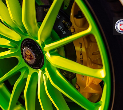 Фото дисков HRE P103 на Porsche 911 VII