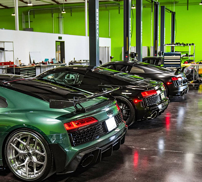 Фото дисков Brixton Forged PF7 на Audi R8 (4S)