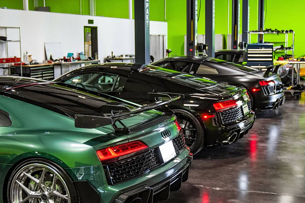 Фото дисков Brixton Forged PF7 Глянцевый лак на Audi R8 (4S)