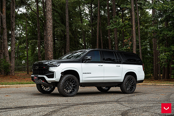 Фото дисков Vossen HF6-3 Черный глянец на Chevrolet Suburban XII