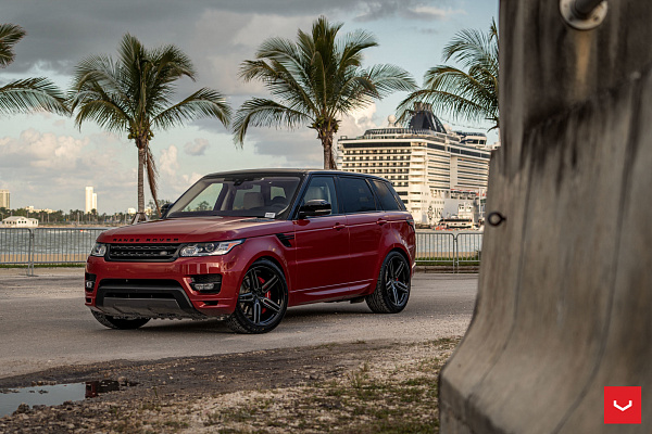 Фото дисков Vossen HF-1 Черный глянец на Land Rover Range Rover Sport II