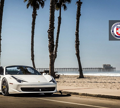 Фото дисков HRE P101 на Ferrari 458