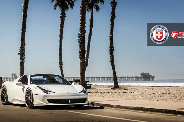 Фото дисков HRE P101 Черный сатин на Ferrari 458