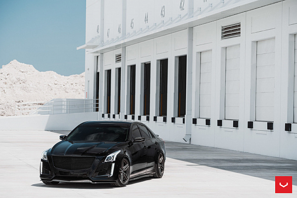 Фото дисков Vossen HF-1 Сатиновый графит на Cadillac CTS II